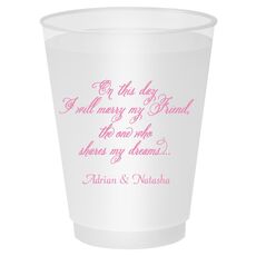 Elegant Marry My Friend Shatterproof Cups