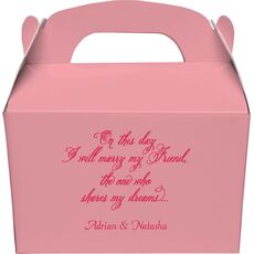 Elegant Marry My Friend Gable Favor Boxes