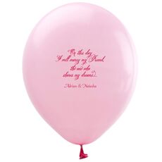 Elegant Marry My Friend Latex Balloons
