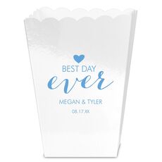 Best Day Ever with Heart Mini Popcorn Boxes