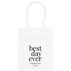 Best Day Ever Big Word Mini Twisted Handled Bags