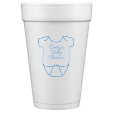 Baby Onesie Styrofoam Cups