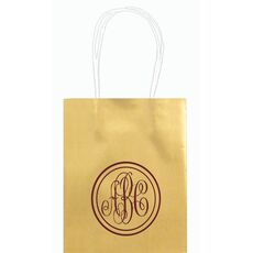 Petite Double Circle Monogram Mini Twisted Handled Bags