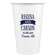 Celebration Couple Paper Coffee Cups