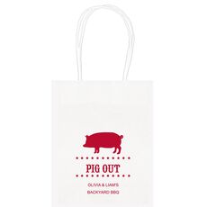 BBQ Pig Mini Twisted Handled Bags
