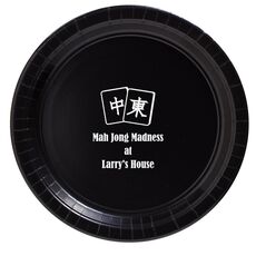 Mah Jong Tile Paper Plates