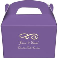 Little Scroll Gable Favor Boxes
