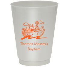 Noah's Ark with Animals Colored Shatterproof Cups