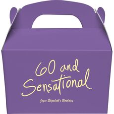 Fun 60 and Sensational Gable Favor Boxes