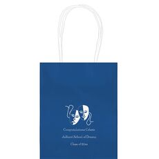 Tragedy and Comedy Masks Mini Twisted Handled Bags