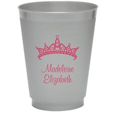 Diamond Crown Colored Shatterproof Cups