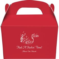 Musical Staff Gable Favor Boxes
