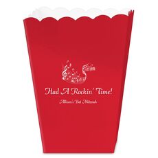 Musical Staff Mini Popcorn Boxes