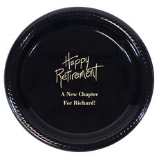 Fun Happy Retirement Plastic Plates