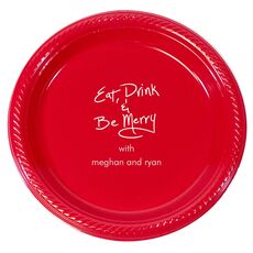 Fun Eat Drink & Be Merry Plastic Plates