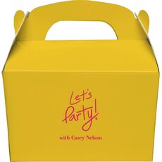 Fun Let's Party Gable Favor Boxes