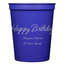 Perfect Happy Birthday Stadium Cups