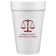 Scales of Justice Styrofoam Cups