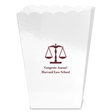 Scales of Justice Mini Popcorn Boxes