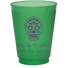 Sugar Skull Colored Shatterproof Cups