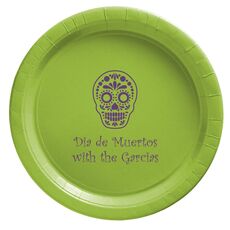 Sugar Skull Paper Plates