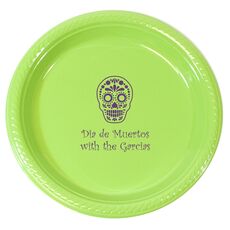 Sugar Skull Plastic Plates