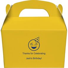 Party Hat Emoji Gable Favor Boxes