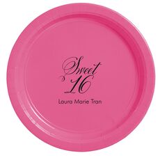 Elegant Sweet Sixteen Paper Plates
