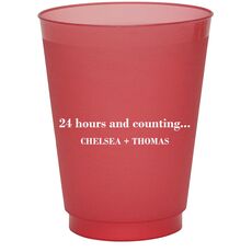 Your Flush Left Bottom Phrase Colored Shatterproof Cups