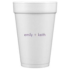 Right Side Name Styrofoam Cups