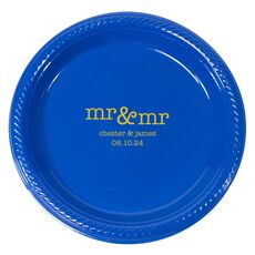 Happy Mr & Mr Plastic Plates