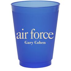 Big Word Air Force Colored Shatterproof Cups