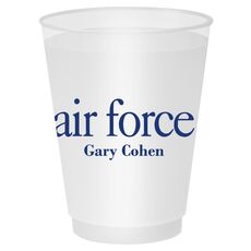 Big Word Air Force Shatterproof Cups