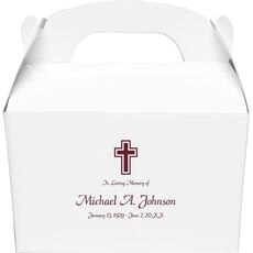 Memorial Cross Gable Favor Boxes