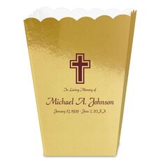 Memorial Cross Mini Popcorn Boxes