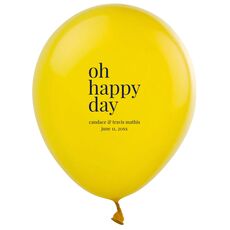 Oh Happy Day Latex Balloons