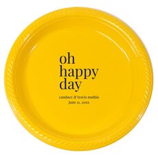 Oh Happy Day Plastic Plates
