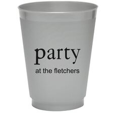Big Word Party Colored Shatterproof Cups