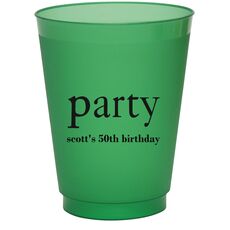 Big Word Party Colored Shatterproof Cups