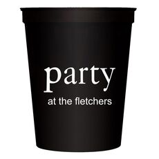 Big Word Party Stadium Cups