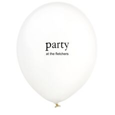 Big Word Party Latex Balloons