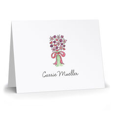 Bouquet Pink Folded Note Cards