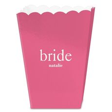 Big Word Bride Mini Popcorn Boxes