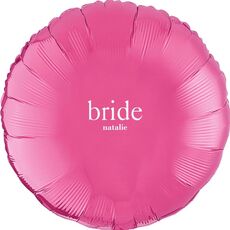 Big Word Bride Mylar Balloons