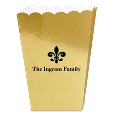 Traditional Fleur-de-Lis Mini Popcorn Boxes