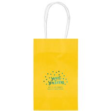 Confetti Dots Sweet Sixteen Medium Twisted Handled Bags