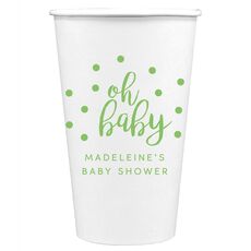 Confetti Dots Oh Baby Paper Coffee Cups
