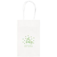 Confetti Dots Oh Baby Medium Twisted Handled Bags