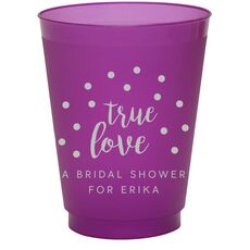 Confetti Dots True Love Colored Shatterproof Cups
