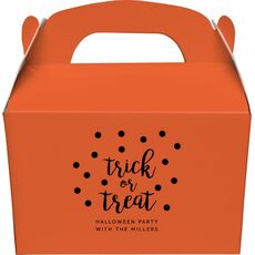 Confetti Dots Trick or Treat Gable Favor Boxes